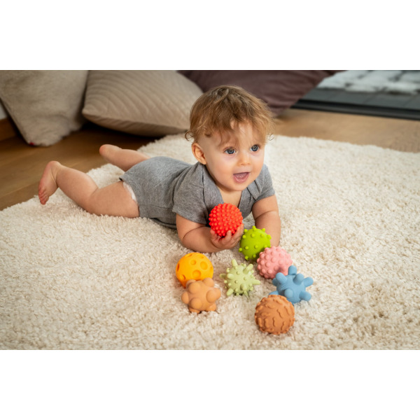 SENSORKI PASTELOWE piłeczki sensoryczne bez dziurki zestaw 8 szt. TULLO