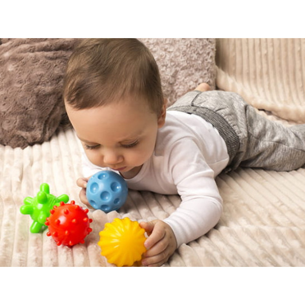 SENSORKI piłeczki sensoryczne bez dziurki zestaw 4 szt. TULLO