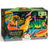 PARK DINOZAURÓW puzzle świecące w ciemności 100 el. Mudpuppy 5+