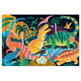 PARK DINOZAURÓW puzzle świecące w ciemności 100 el. Mudpuppy 5+