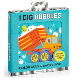 KOPALNIA BĄBELKÓW magiczna książeczka do kąpieli Maszyny wywrotka Mudpuppy 0+