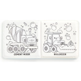 KOPALNIA BĄBELKÓW magiczna książeczka do kąpieli Maszyny wywrotka Mudpuppy 0+