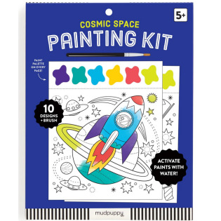 KOSMOS książeczka do malowania kolorowanka akwarelowa z pędzelkiem Mudpuppy 5+