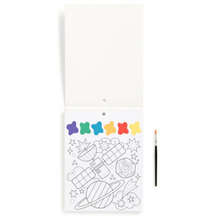 KOSMOS książeczka do malowania kolorowanka akwarelowa z pędzelkiem Mudpuppy 5+