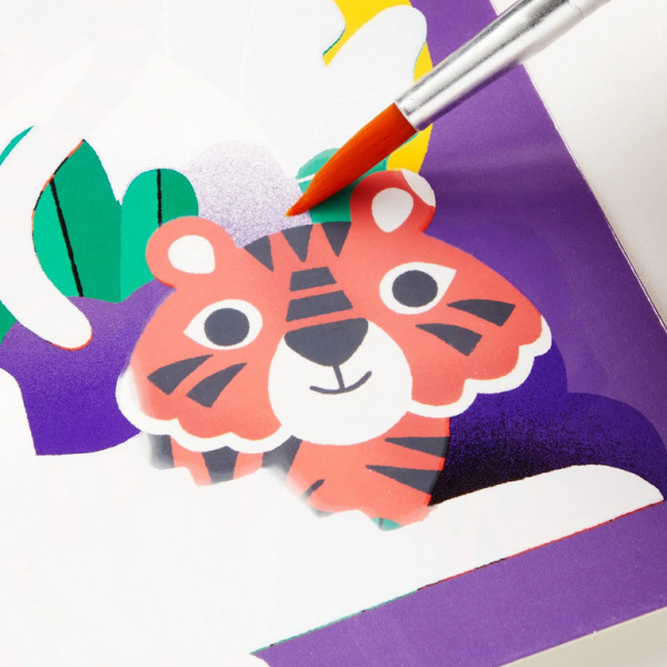 LAS DESZCZOWY kolorowanka wodna wielorazowa Magia kolorów Mudpuppy 2+