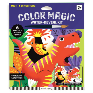 POTĘŻNE DINOZAURY kolorowanka wodna wielorazowa Magia kolorów Mudpuppy 2+