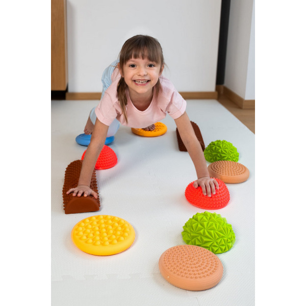 PASTELOWA ŚCIEŻKA SENSORYCZNA do masażu zestaw 11 el. TULLO