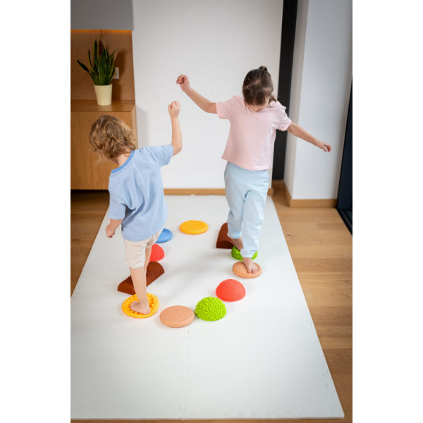 PASTELOWA ŚCIEŻKA SENSORYCZNA do masażu zestaw 11 el. TULLO