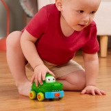 ZWIERZĄTKA gumowe autka z napędem 3 szt. Safari Speedste Battat 1+