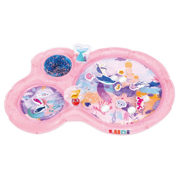 MATA WODNA dla niemowląt wersja maxi z bonusem - różowa LUDI 10m+