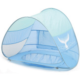 BRODZIK PLAŻOWY Z NAMIOTEM pop-up z ochroną UV50 LUDI 10m+