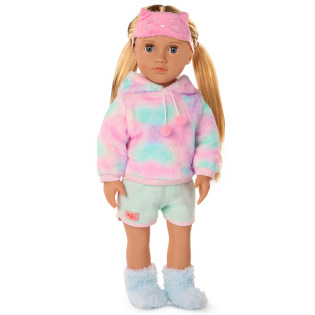 MANDY duża lalka blondynka w stylizacji na PIDŻAMA PARTY 46 cm Our Generation 3+