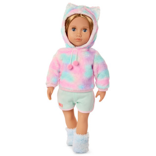 MANDY duża lalka blondynka w stylizacji na PIDŻAMA PARTY 46 cm Our Generation 3+