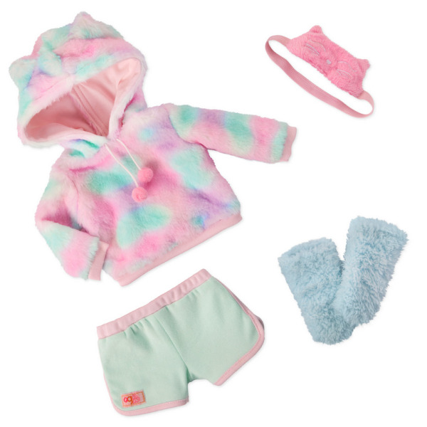 MANDY duża lalka blondynka w stylizacji na PIDŻAMA PARTY 46 cm Our Generation 3+