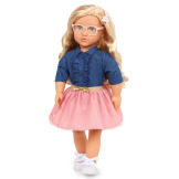 EMILY duża lalka blondynka w okularach i tiulowej spódniczce 46 cm Our Generation 3+