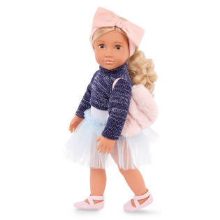 PRIMA duża lalka blondynka BALETNICA z akcesoriami 46 cm Our Generation 3+