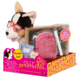 PIESEK – UCZEŃ z tornistrem, okularami i akcesoriami szkolnym Our Generation 3+