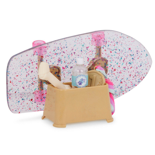 PIESEK – SKATER z deskorolką,kaskiem i akcesoriami tematycznymi Our Generation 3+