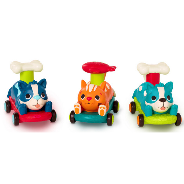 ZWIERZAK autko z napędem (push&go) szt. PawMobiles  B.Toys 18m+