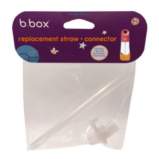 SŁOMKA ZAPASOWA i łącznik do butelki tritanowej 2 el. 450 ml b.box