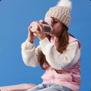 Stalowa butelka termiczna z ustnikiem sportowym 500 ml Blush Crush