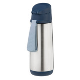 Stalowa butelka termiczna z ustnikiem sportowym 500 ml Midnight B.Box