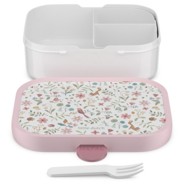 Śniadaniówka z przegródką i widelcem lunchbox Fairy Wonders Mepal Little Dutch