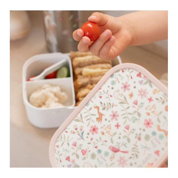 Śniadaniówka z przegródką i widelcem lunchbox Fairy Wonders Mepal Little Dutch