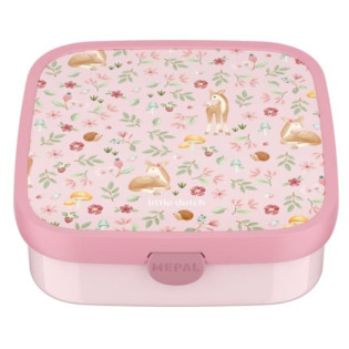 SARENKA różowa śniadaniówka z pojemniczkami i widelcem lunchbox BENTO Fairy Garden Mepal Little Dutch