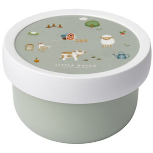 Zielony pojemnik na przekąski Little Farm Mepal Little Dutch