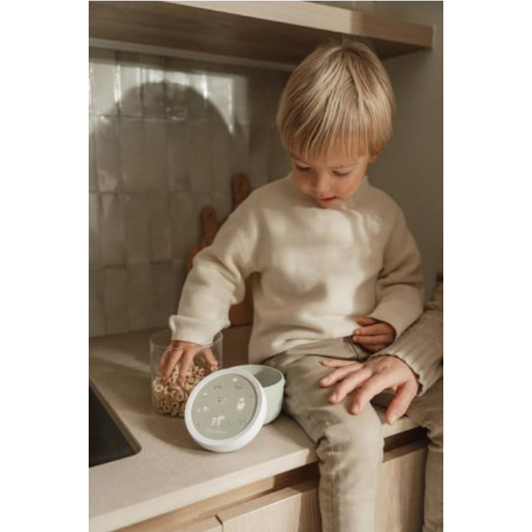 Zielony pojemnik na przekąski Little Farm Mepal Little Dutch