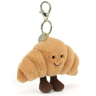 WESOŁY CROISSANT brązowa zawieszka breloczek 16 cm Jellycat 1+