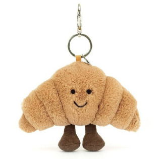 WESOŁY CROISSANT brązowa zawieszka breloczek 16 cm Jellycat 1+
