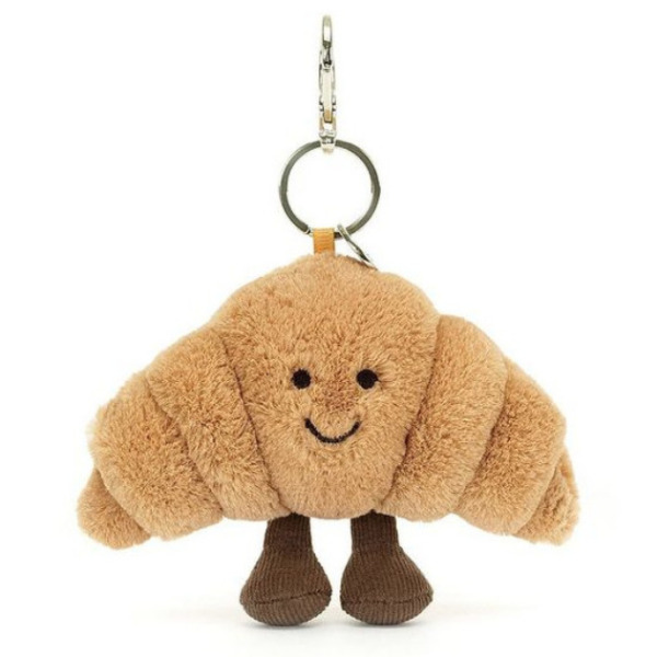 WESOŁY CROISSANT brązowa zawieszka breloczek 16 cm Jellycat 1+