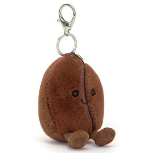 WESOŁE ZIARNO KAWY brązowa zawieszka breloczek 17 cm Jellycat 1+