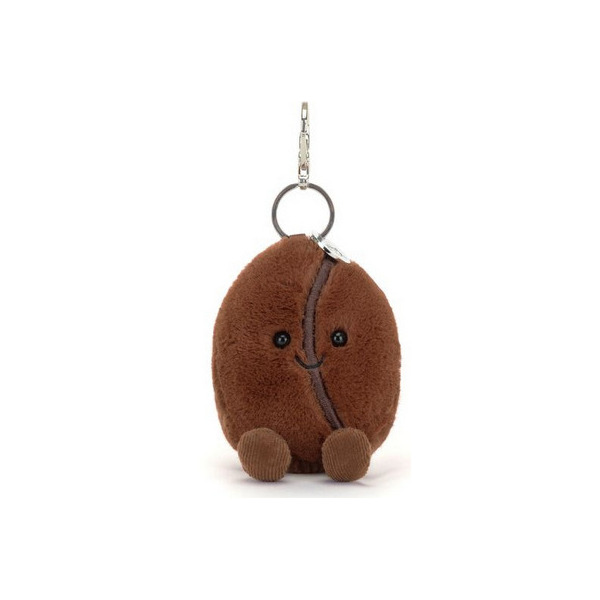 WESOŁE ZIARNO KAWY brązowa zawieszka breloczek 17 cm Jellycat 1+