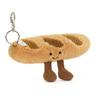 WESOŁA BAGIETKA brązowa zawieszka breloczek 15 cm Jellycat 1+