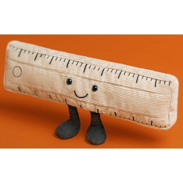 ZABAWNA LINIJKA beżowa przytulanka 20 cm Amuseable Jellycat 0+