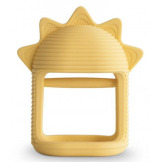 SUN żółty gryzak silikonowy No-Drop Mushie 3m+