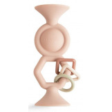 HexaPop gryzak silikonowy z przyssawką Blush Mushie 10m+