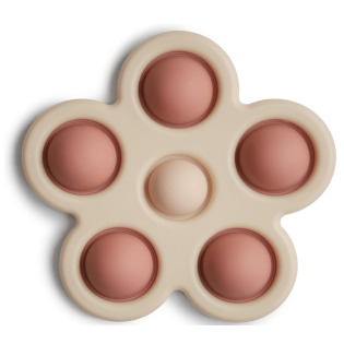 KWIATEK zabawka sensoryczna Press Toy Rose/Blush/Shifting Sand Mushie 10m+