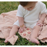 KWIATEK zabawka sensoryczna Press Toy Rose/Blush/Shifting Sand Mushie 10m+