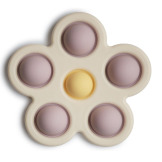 KWIATEK zabawka sensoryczna Press Toy Soft Lilac/Pale Daffodil/Ivory Mushie 10m+