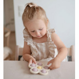 KWIATEK zabawka sensoryczna Press Toy Soft Lilac/Pale Daffodil/Ivory Mushie 10m+