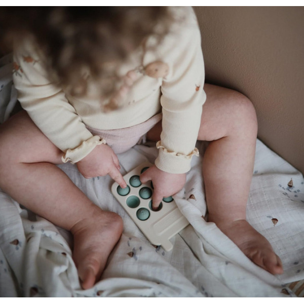 TELEFON zabawka sensoryczna Press Toy Cambridge Blue Mushie 10m+