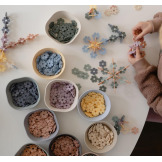 KWIATKI klocki konstrukcyjne HEX 100 szt. Mushie 5+