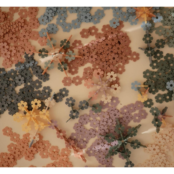 KWIATKI klocki konstrukcyjne HEX 100 szt. Mushie 5+