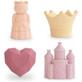 KSIĘŻNICZKA zabawka do kąpieli silikonowy zestaw 4 szt. Princess Mushie 10m+