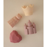 KSIĘŻNICZKA zabawka do kąpieli silikonowy zestaw 4 szt. Princess Mushie 10m+