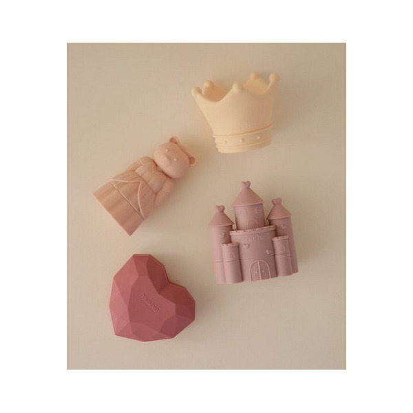 KSIĘŻNICZKA zabawka do kąpieli silikonowy zestaw 4 szt. Princess Mushie 10m+